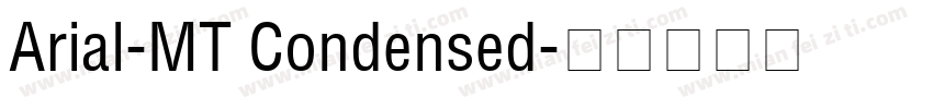 Arial-MT Condensed字体转换
